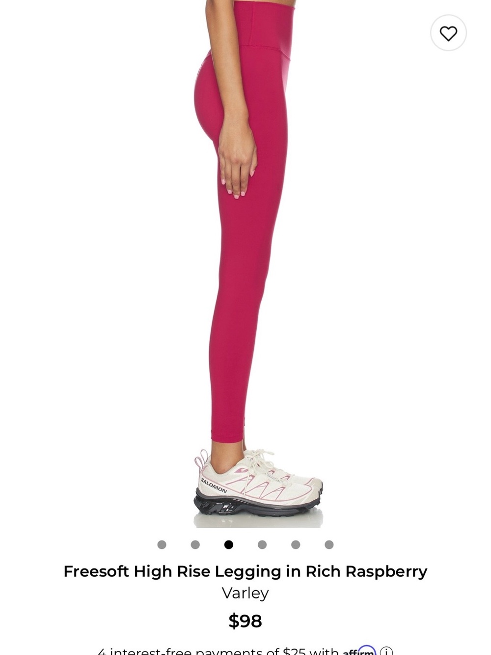 Varley Raspberry Scoop Bralette - Picture 5 of 7